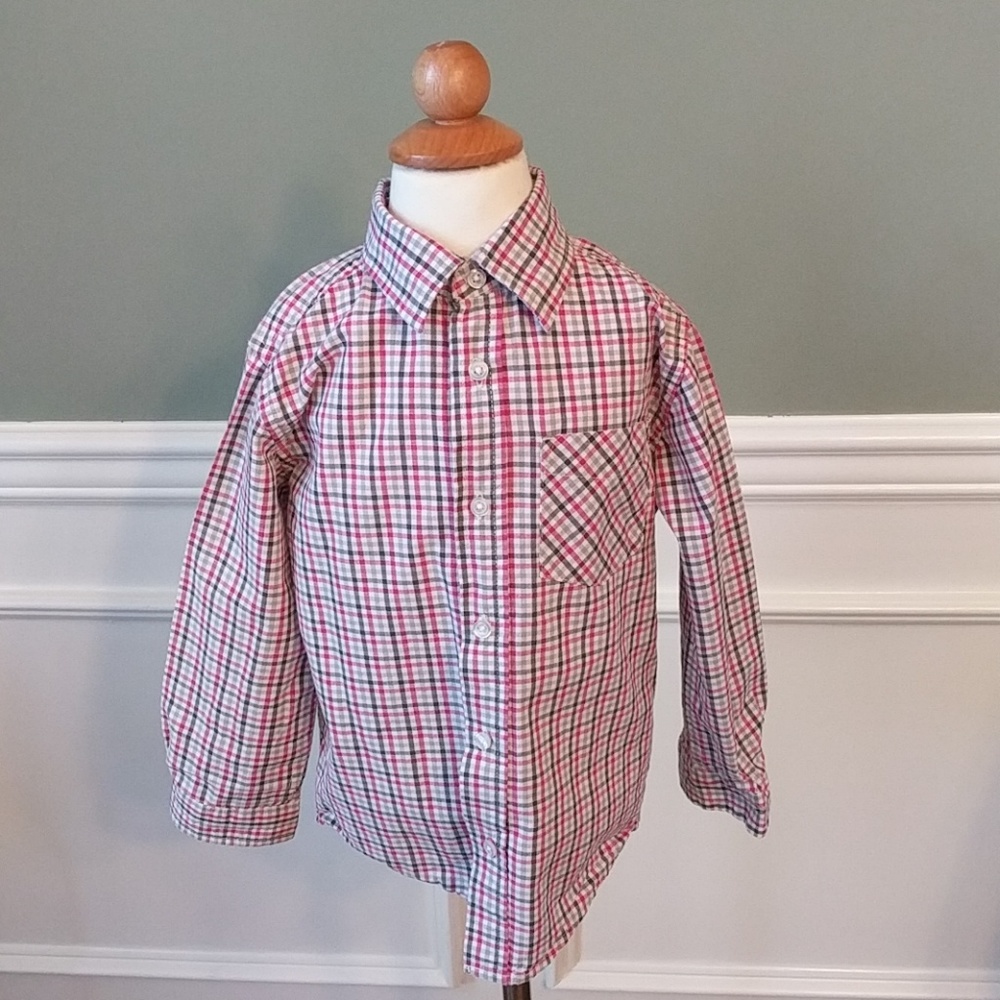 Check Plaid Button Down Shirt